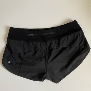 Black Lululemon Speed Short Size 6